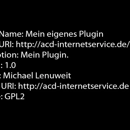 WordPress Plugin Entwicklung WordPress Plugin Entwicklung